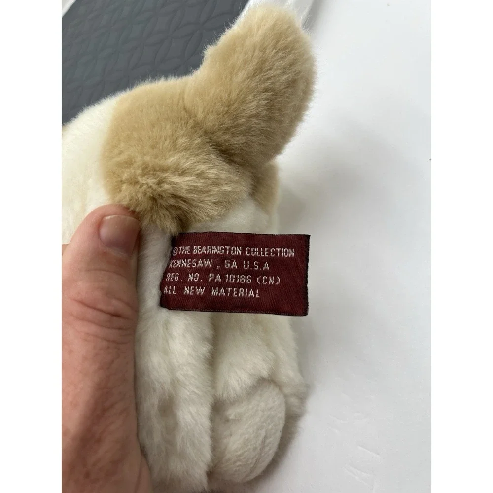 French Bulldog Realistic Stuffed Plush, Tan & White-Bearington collection